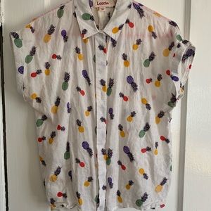 ModCloth pineapple blouse (M)